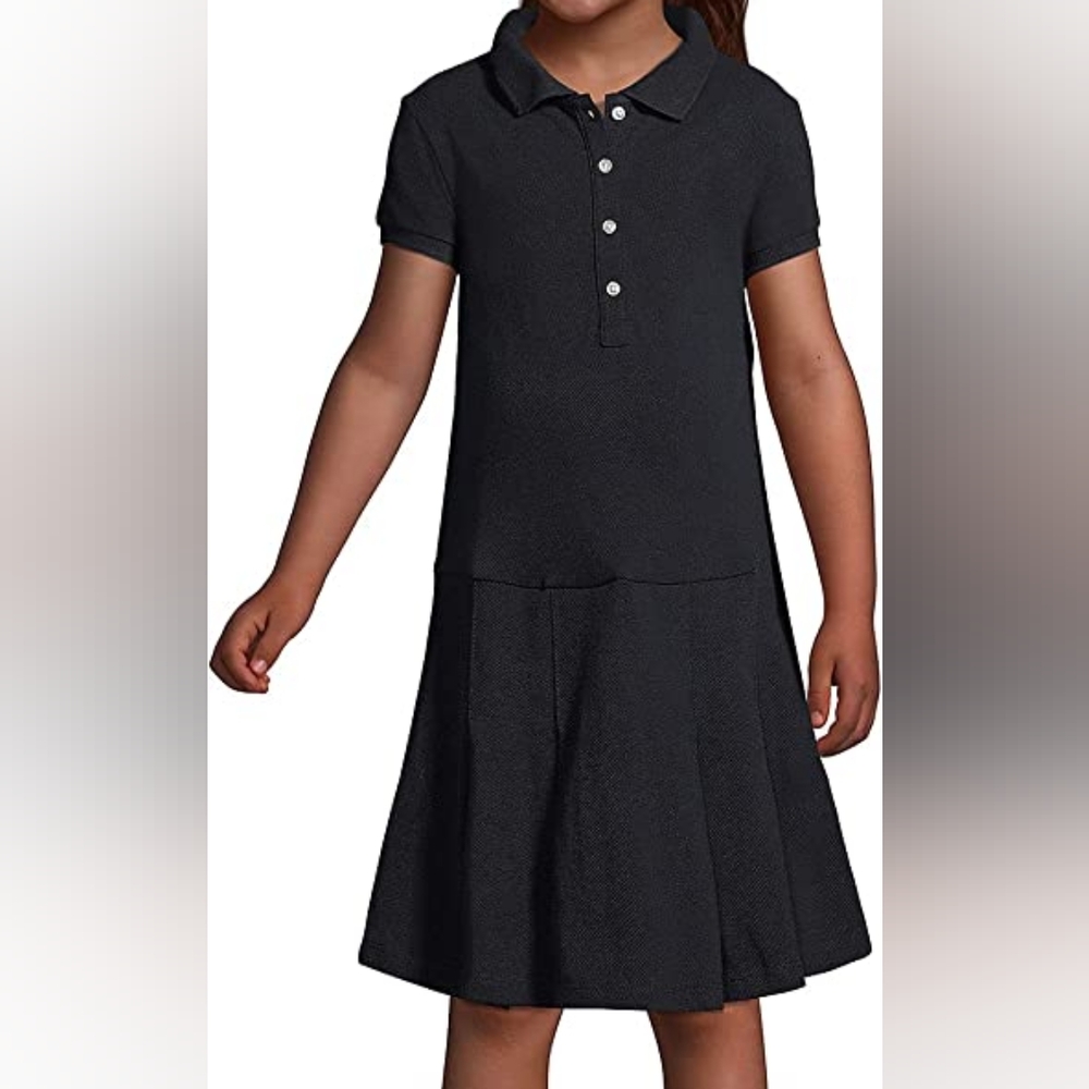 Lands' End School Uniform Short Sleeve Polo Dress